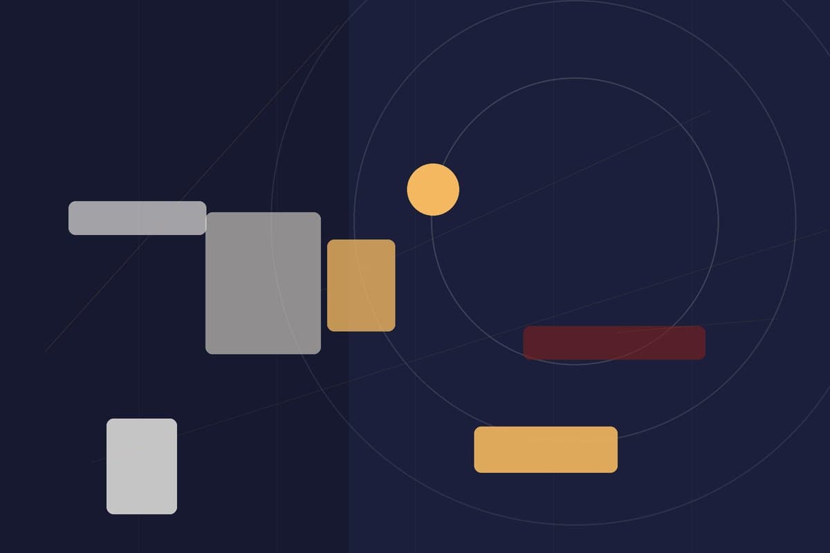 Abstract architectural illustration representing the Sales-call opportunity miner for a services SME engagement.